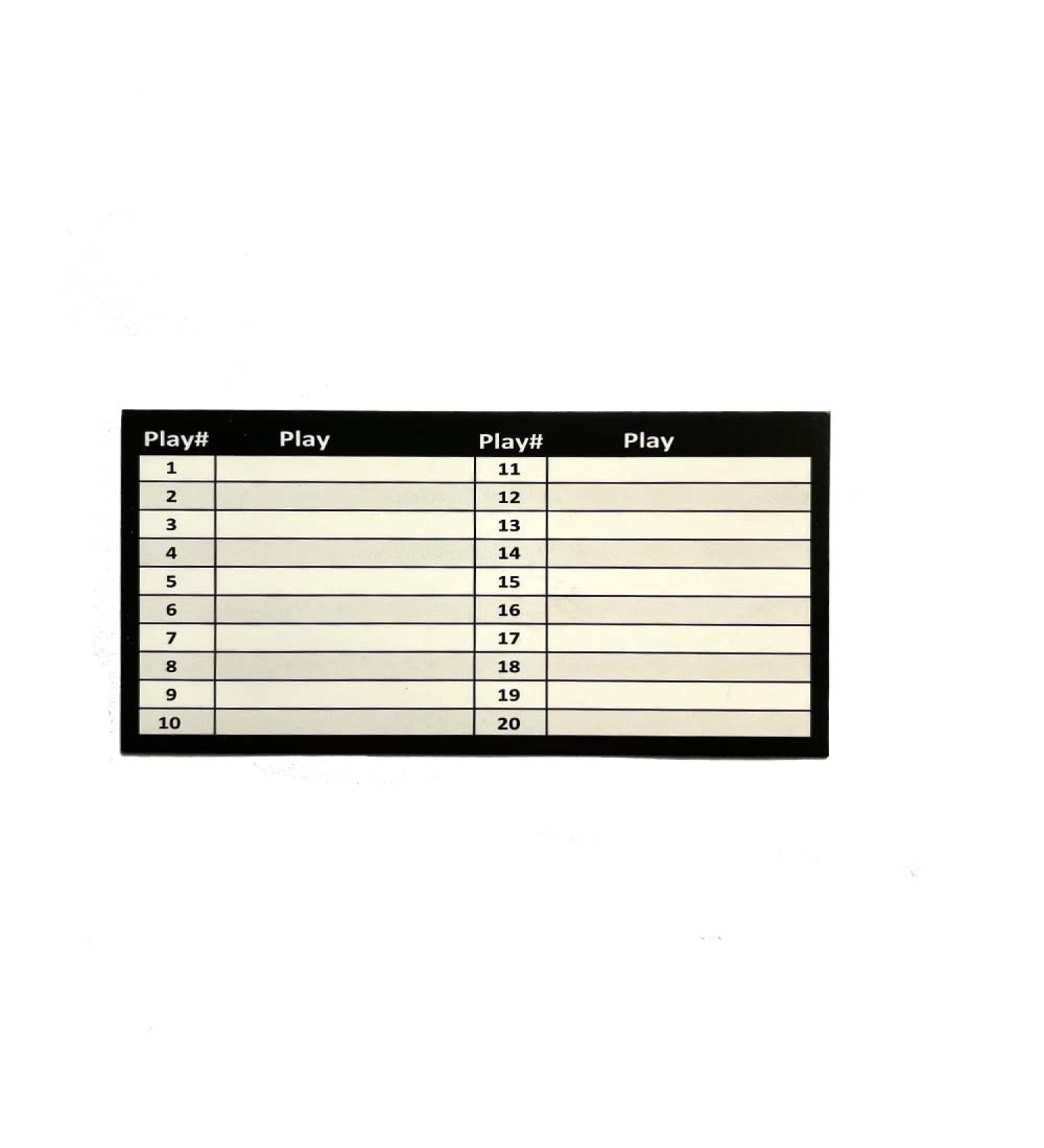 Offense Printable Flag Football Playbook Football Wristband Template Stores High School Football Practice