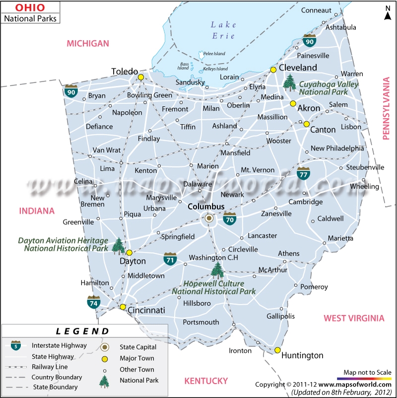 Ohio National Parks Map Explore Cuyahoga Valley More