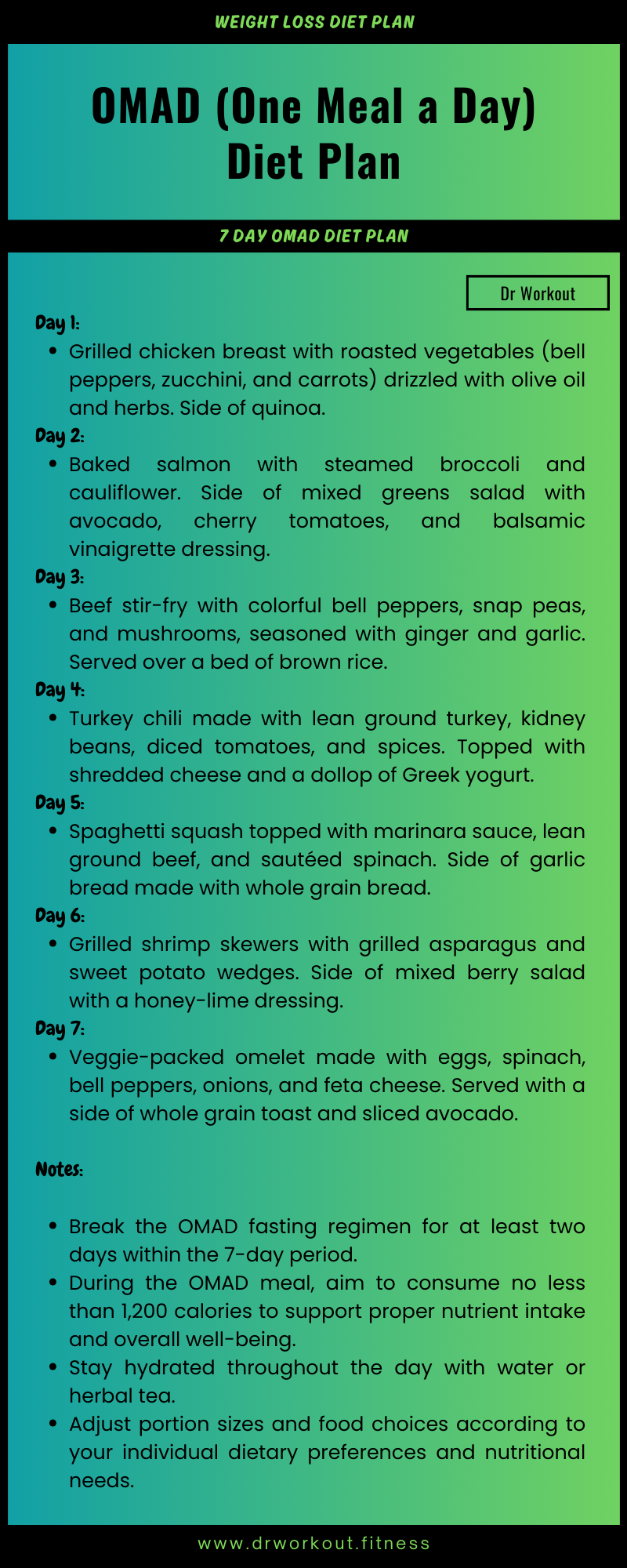 OMAD One Meal A Day Diet Plan Benefits Risks And More with PDF Dr Workout