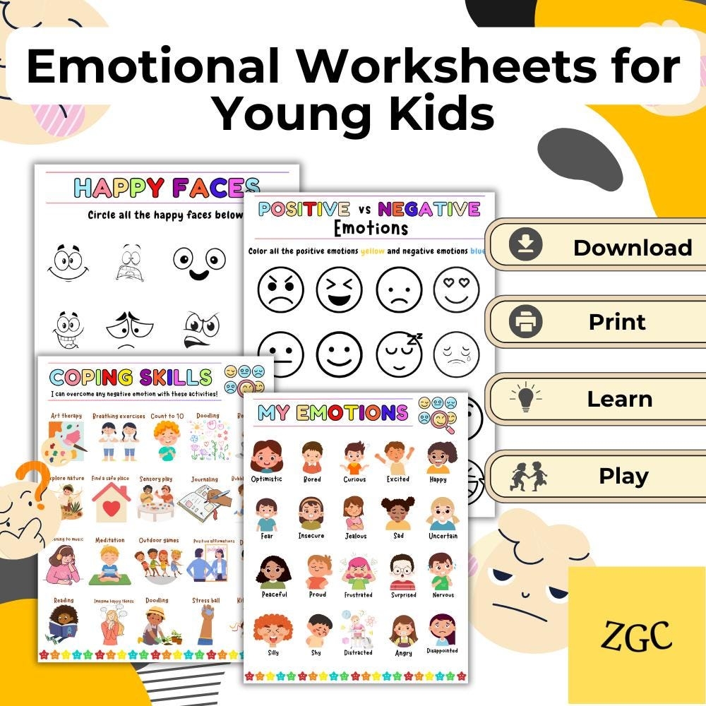 Oppositional Defiant Disorder Worksheets Etsy