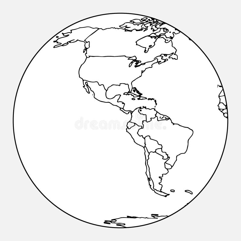 Outline Map North South America Stock Illustrations 7 661 Outline Map North South America Stock Illustrations Vectors Clipart Dreamstime