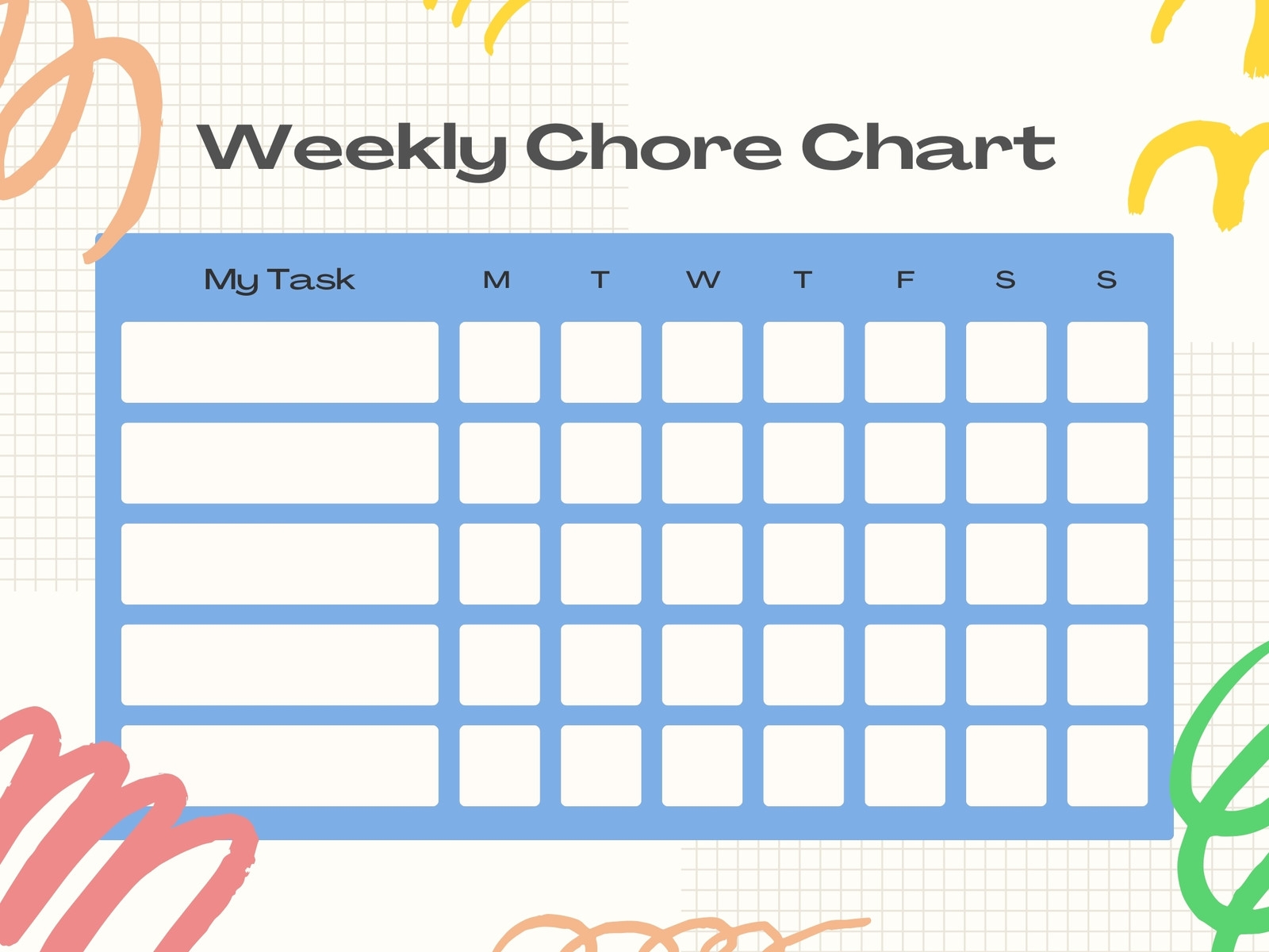 Page 4 Free And Customizable Chore Templates Page 4 Free And Customizable Chore Templates