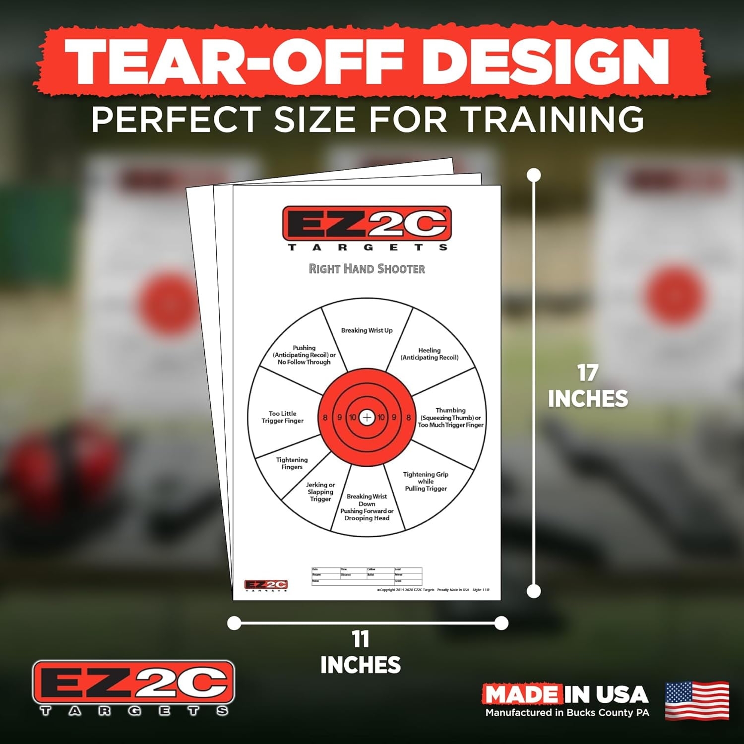 Pistol Correction Chart Printable