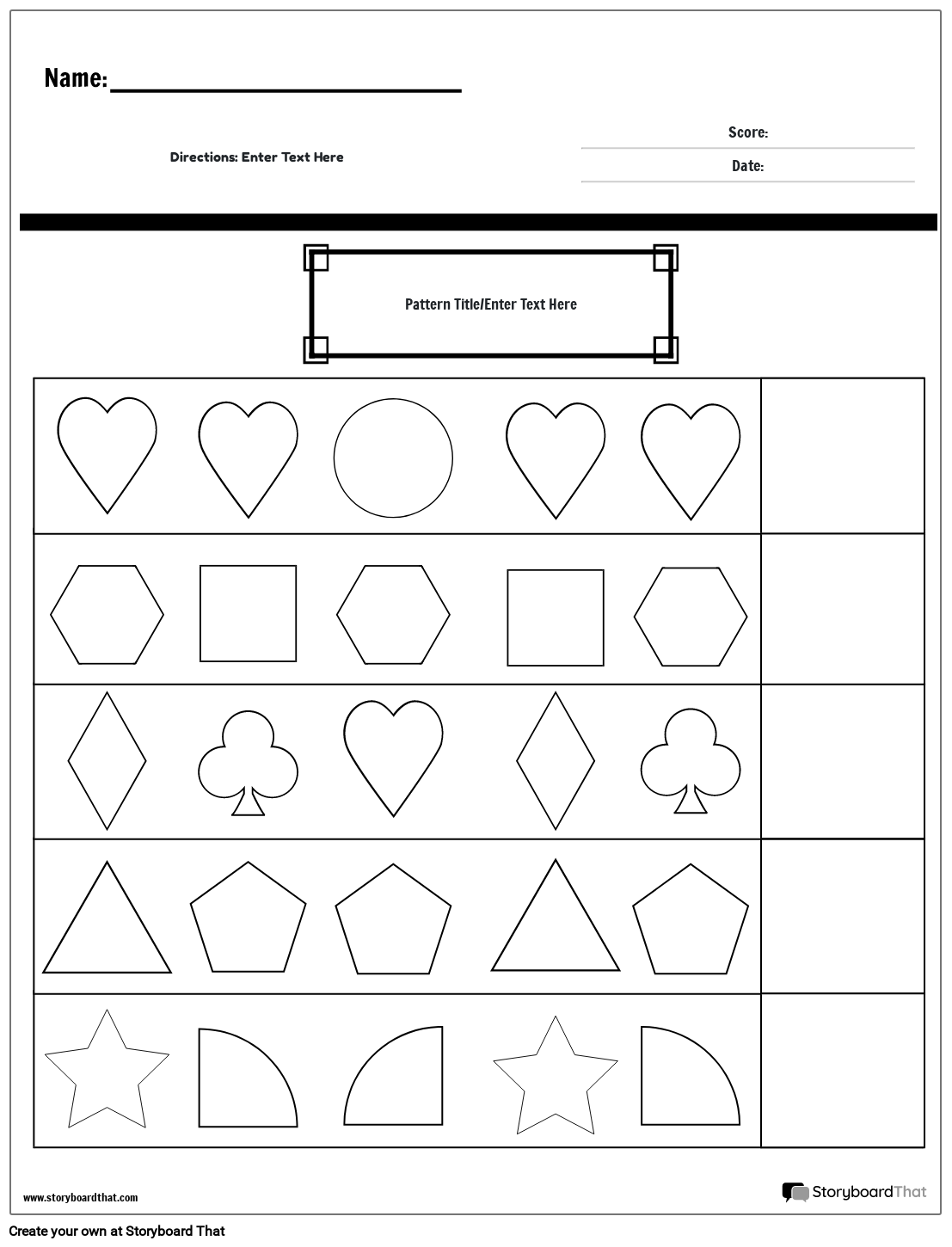 Free Printable Pattern Worksheets For Preschoolers