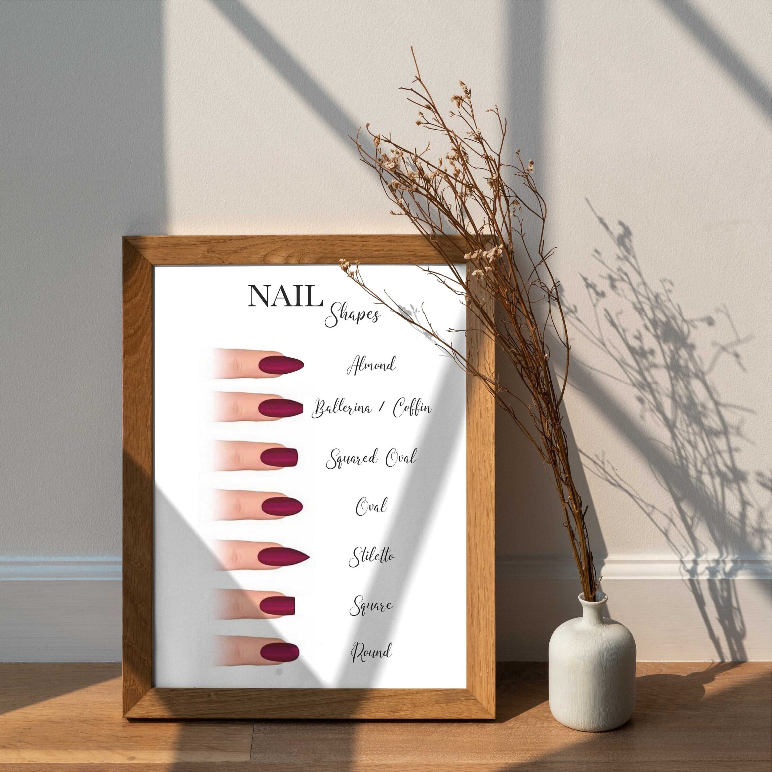 Printable Nail Shape Chart