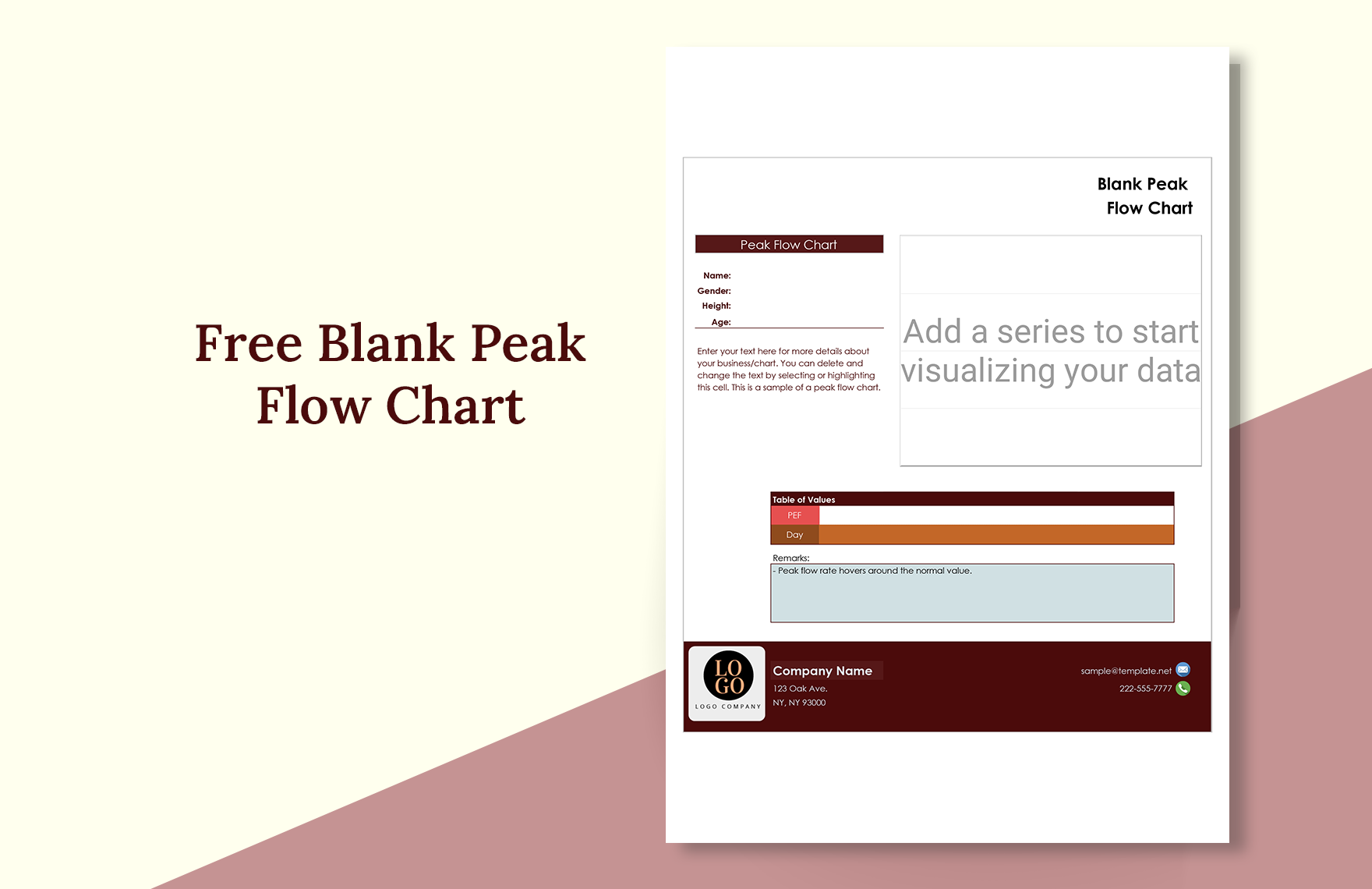 Peak Flow Chart Templates 11 Free PDF Documents Download