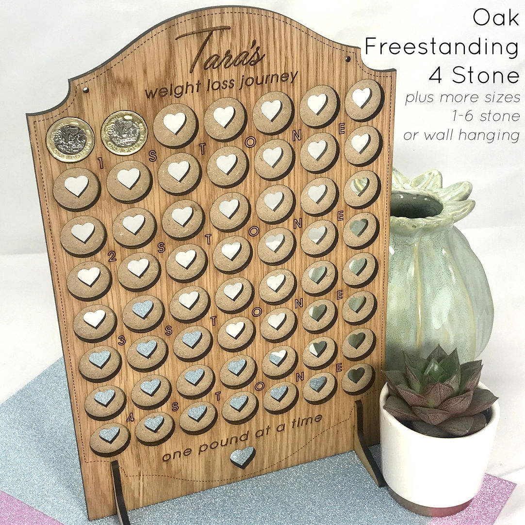 Personalised Weight Loss Journey Motivational Board Chart Pound For Pound