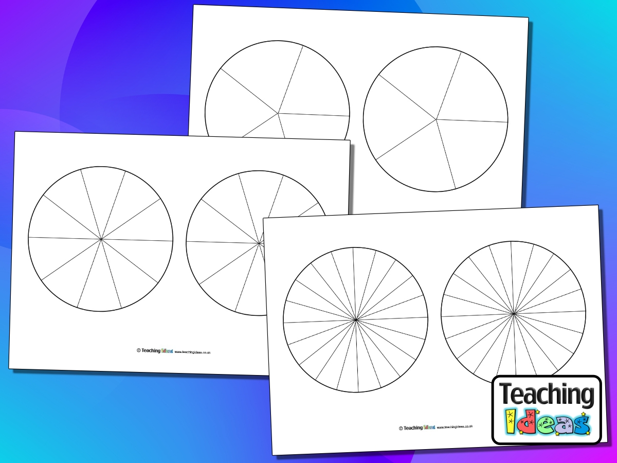 Pie Chart Templates Teaching Ideas