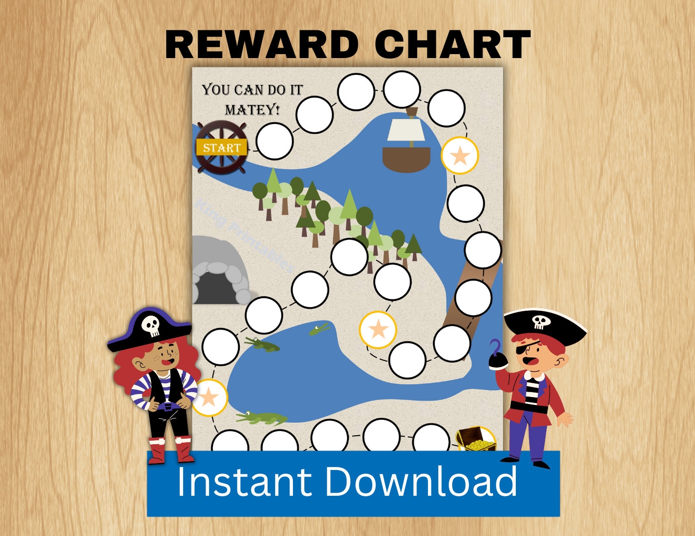 Pirate Rewards Chart Etsy
