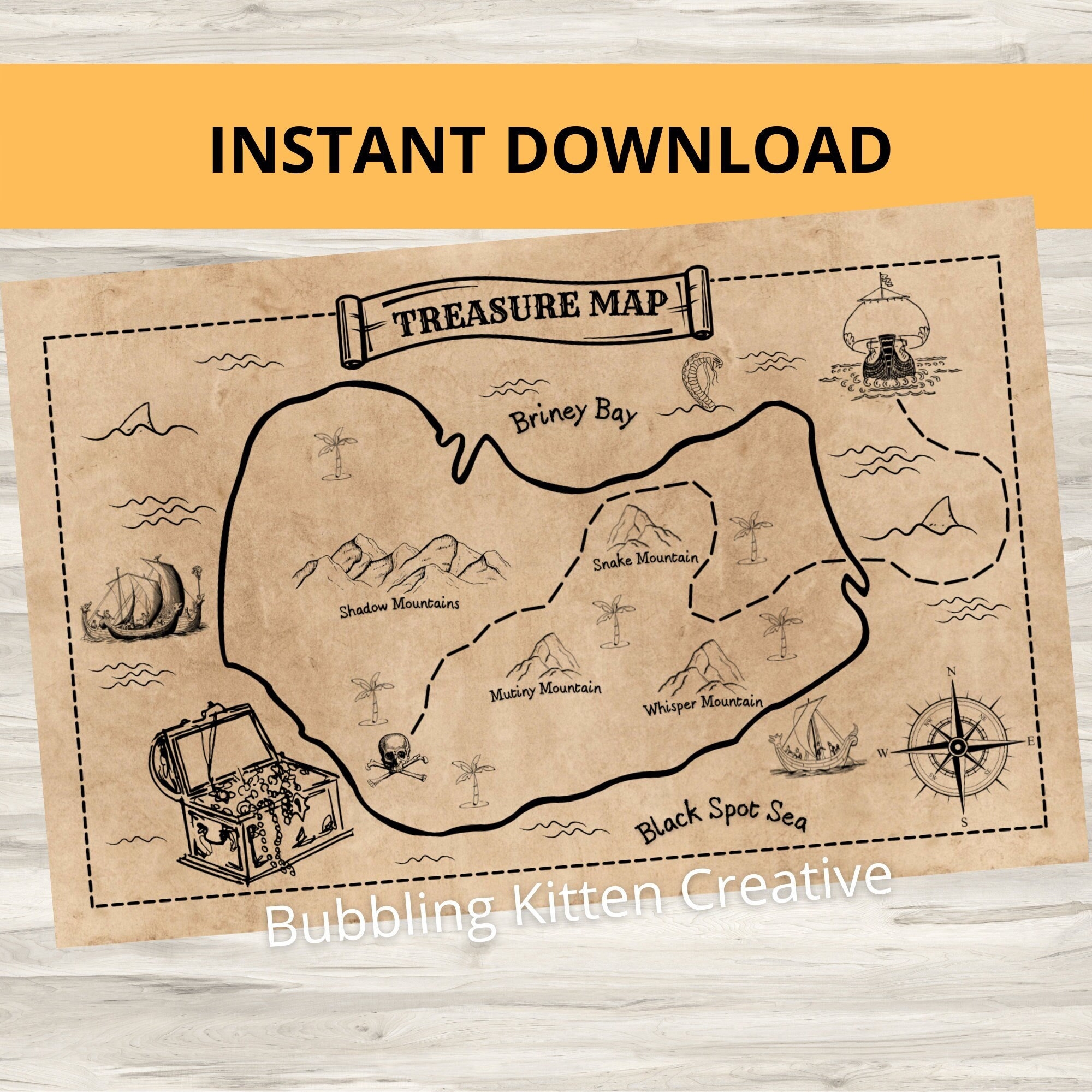 Printable Pirate Map Template Printable Pirate Map Template