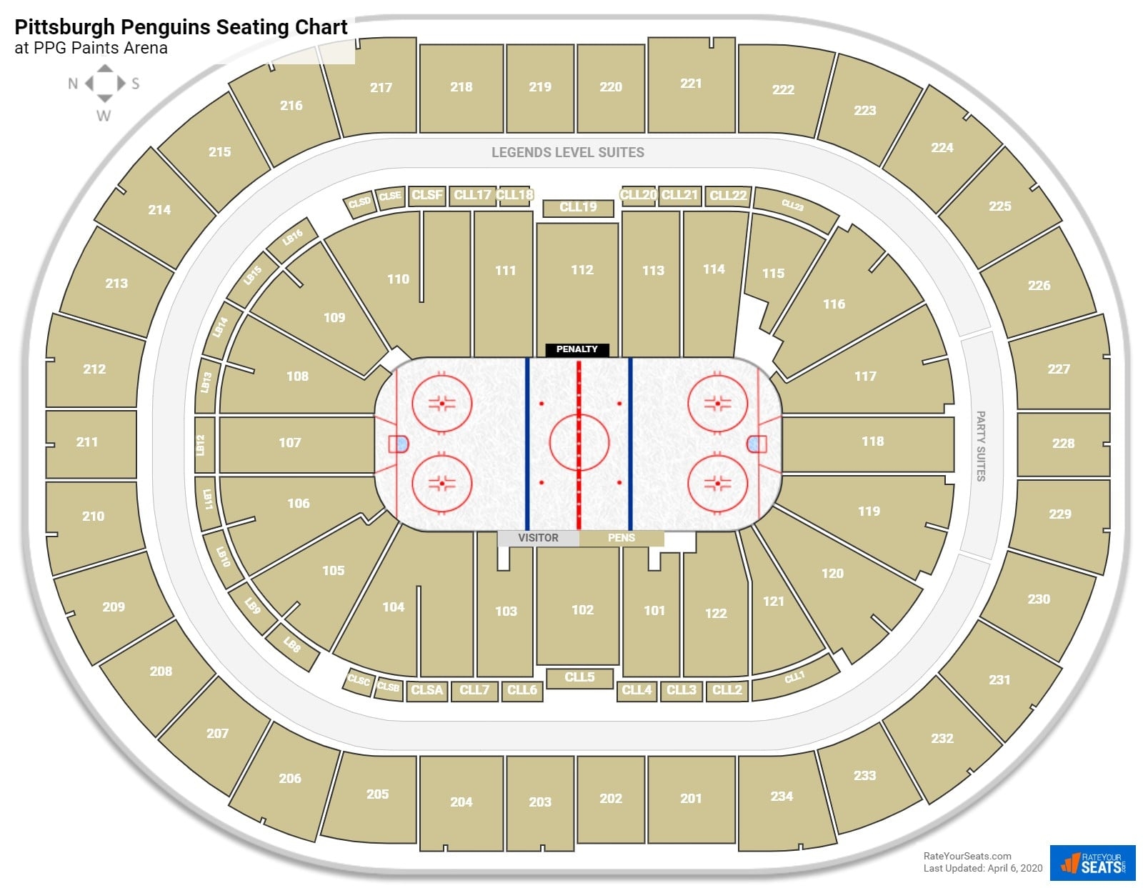 Pittsburgh Penguins Seating Chart RateYourSeats