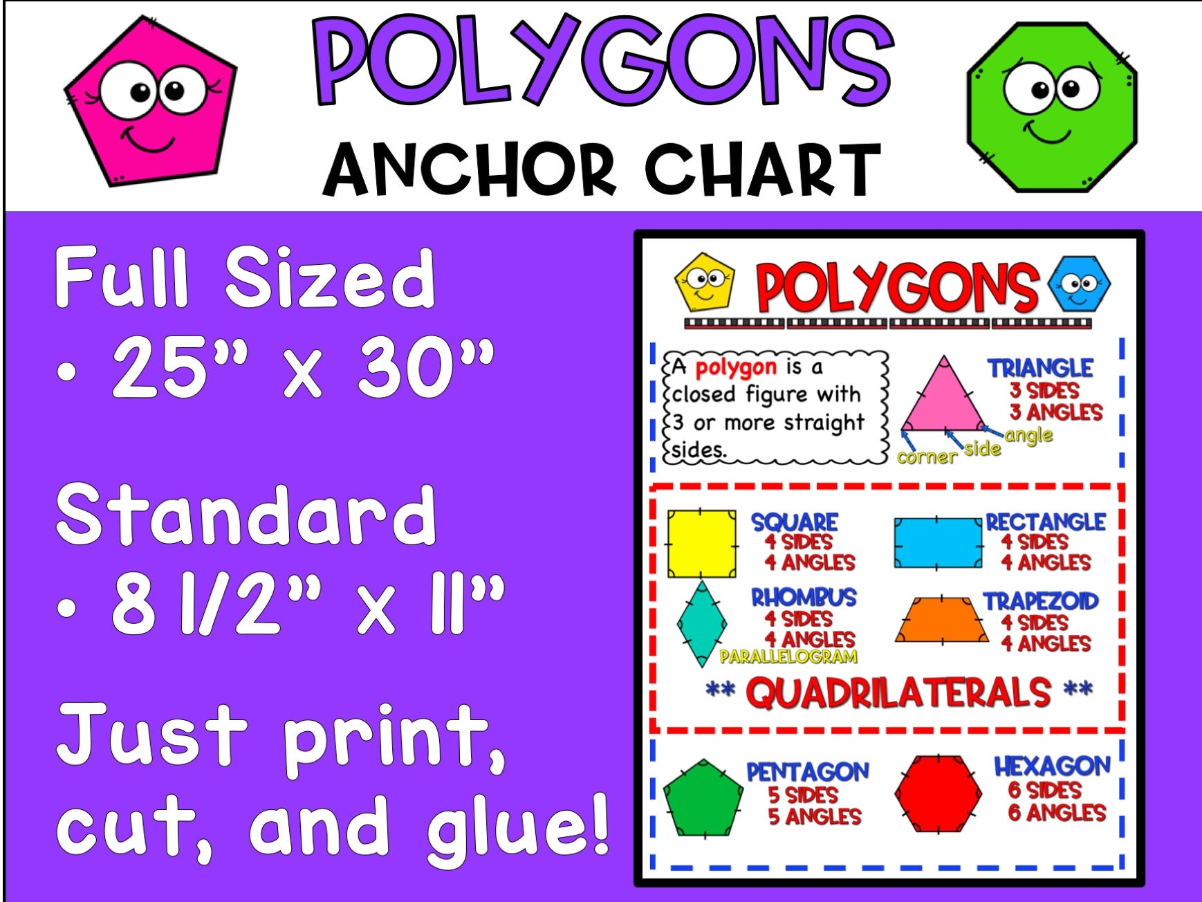 Polygons Printable Chart
