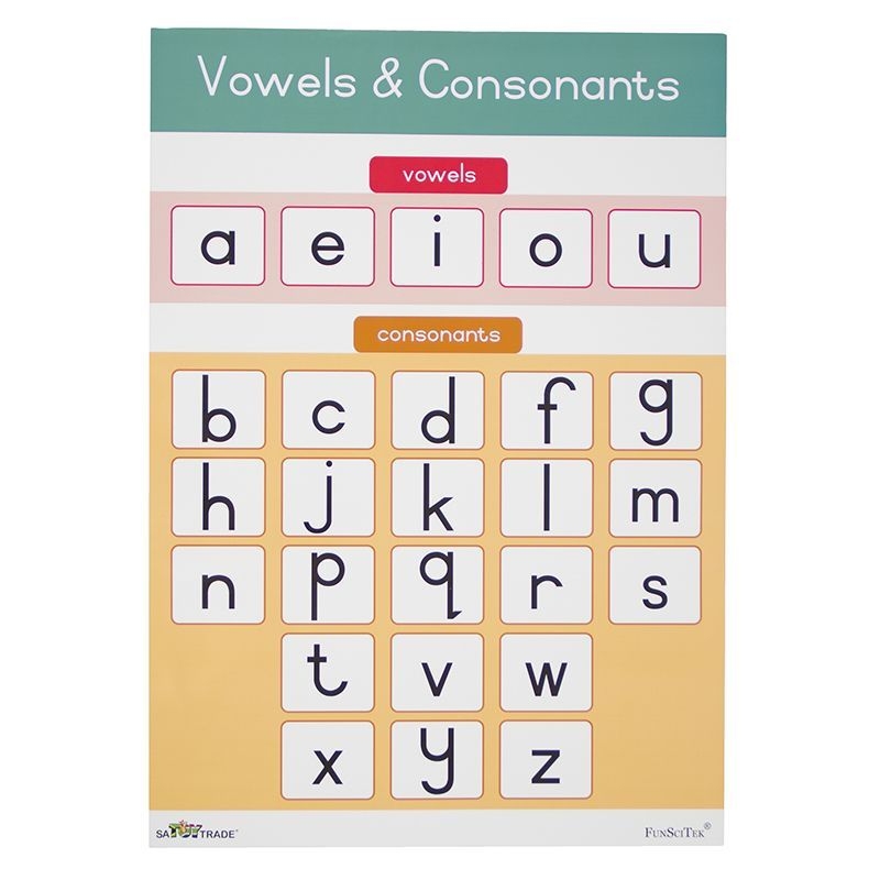 Vowel And Consonant Printables Chart