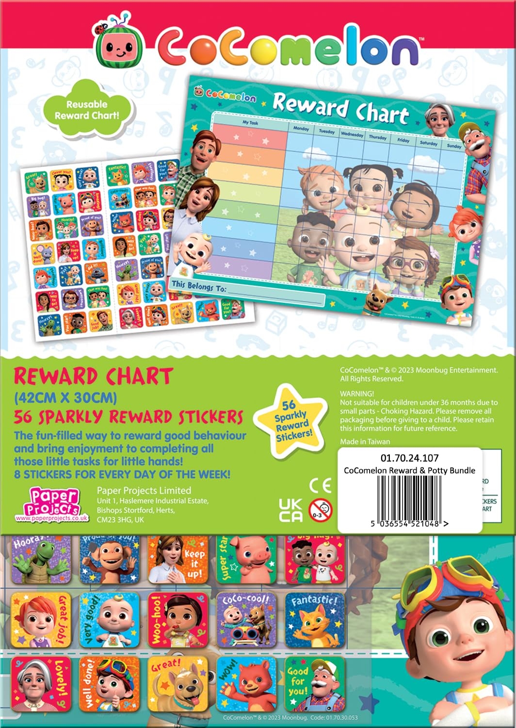 Free Printable Cocomelon Potty Training Chart