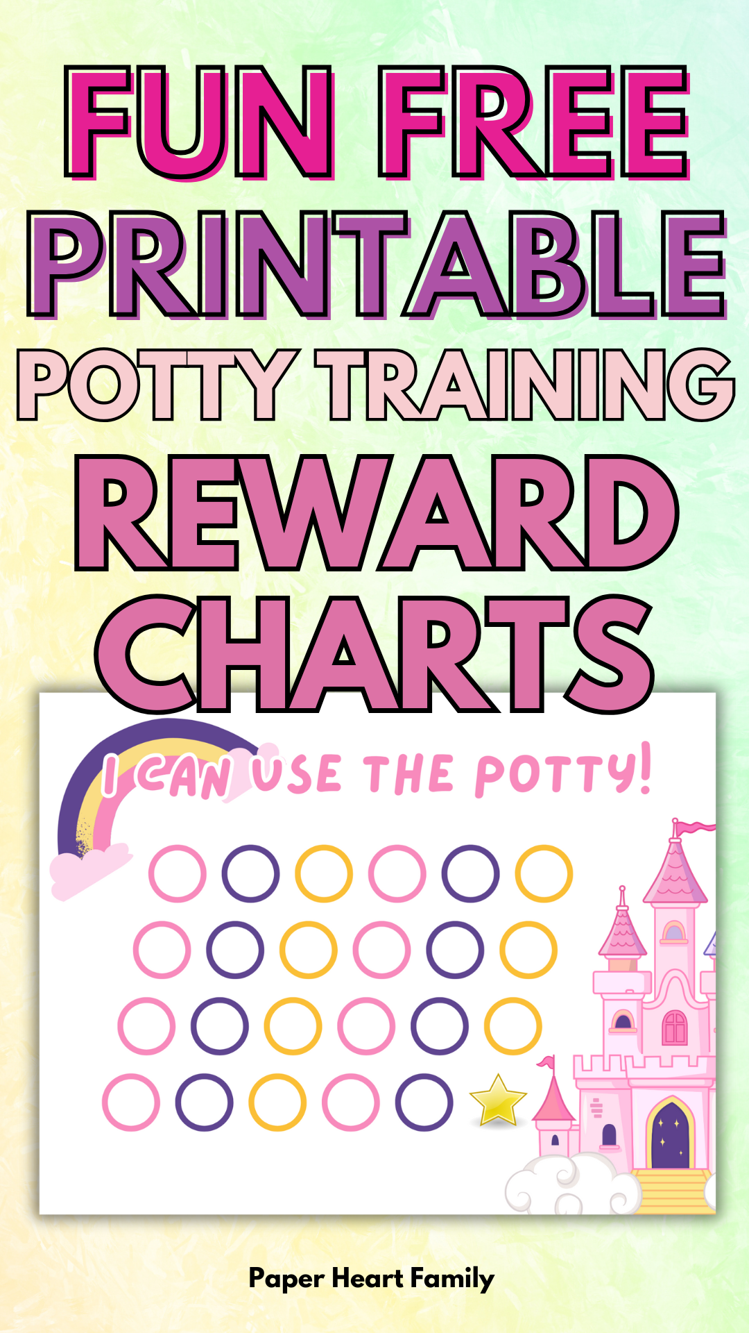 Potty Training Rewards Chart Potty Training Rewards Chart