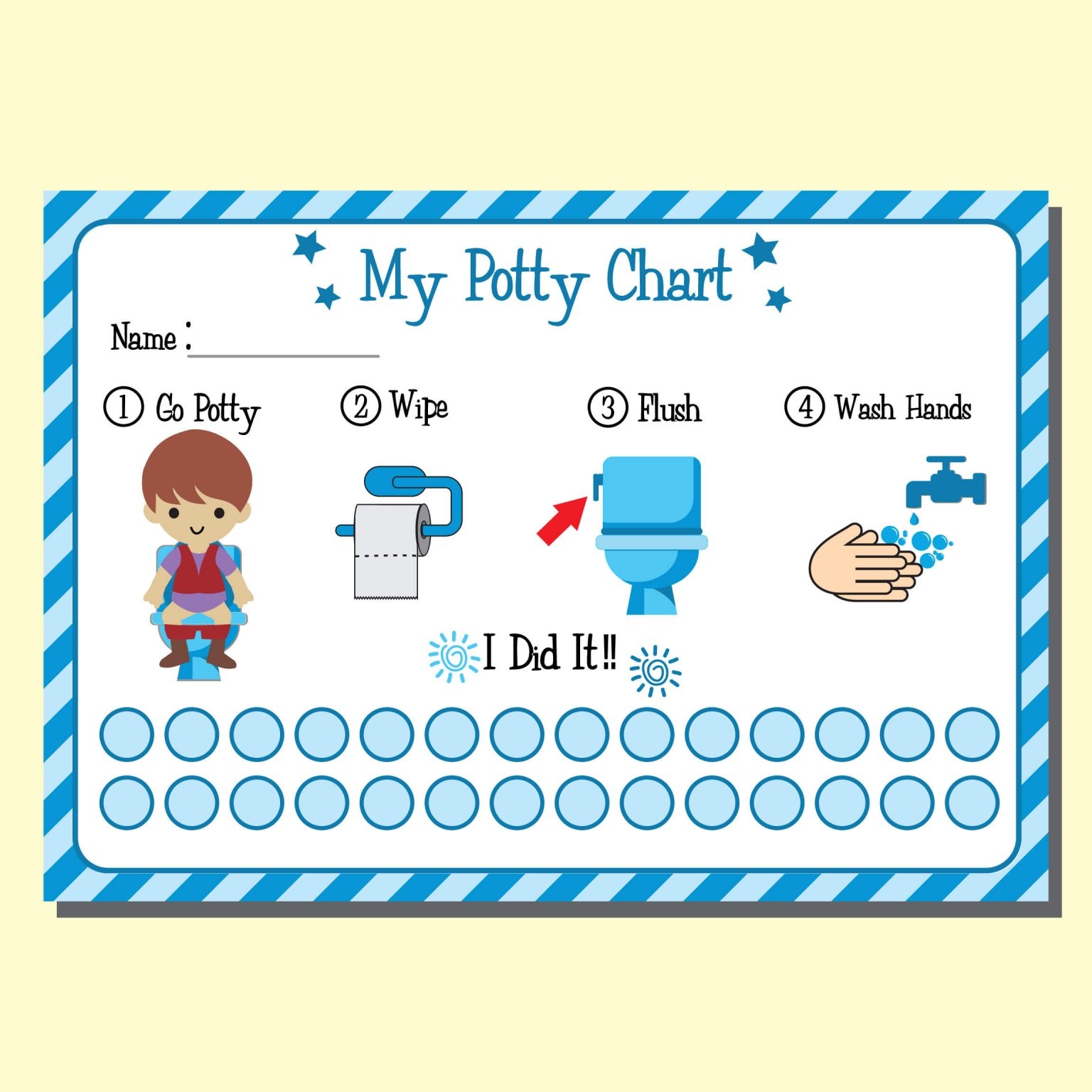 Potty Training Sticker Charts Printable Printable Party Favors Potty Training Sticker Charts Printable Printable Party Favors