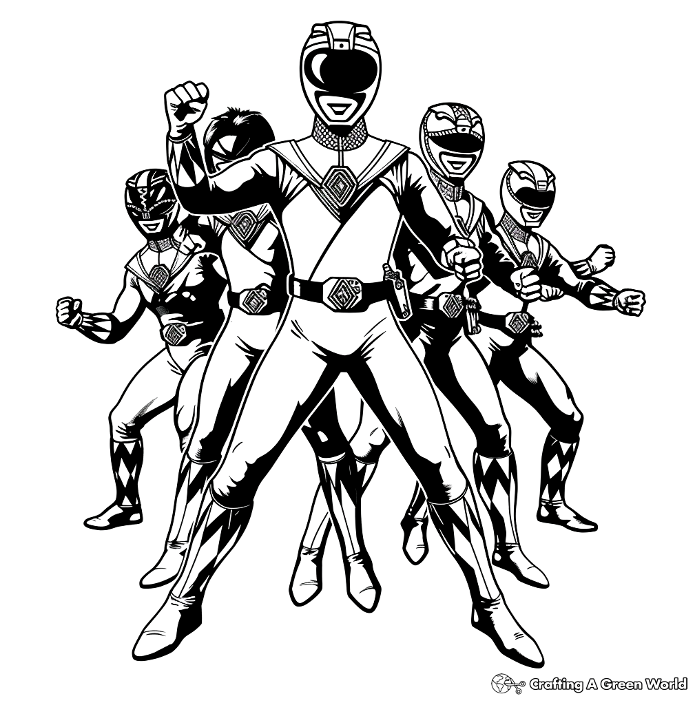Power Rangers Coloring Pages Free Printable 