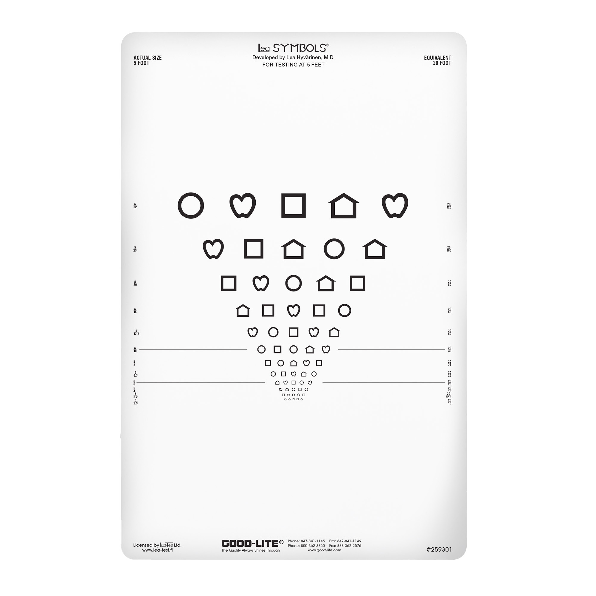 Printable Lea Eye Chart Free Download