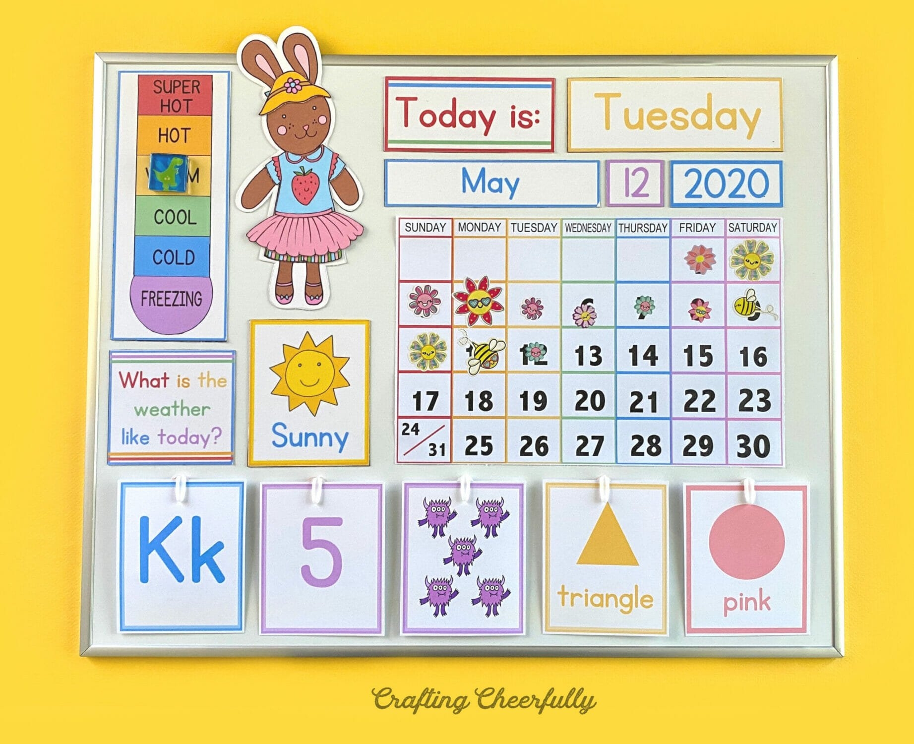 Free Printable Calendar Pieces For Preschool