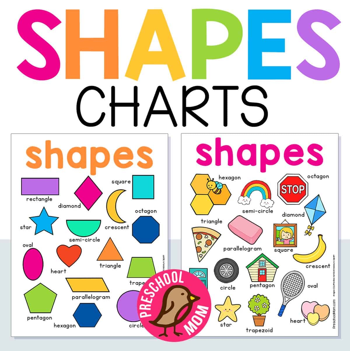 Basic Shapes Chart Printable