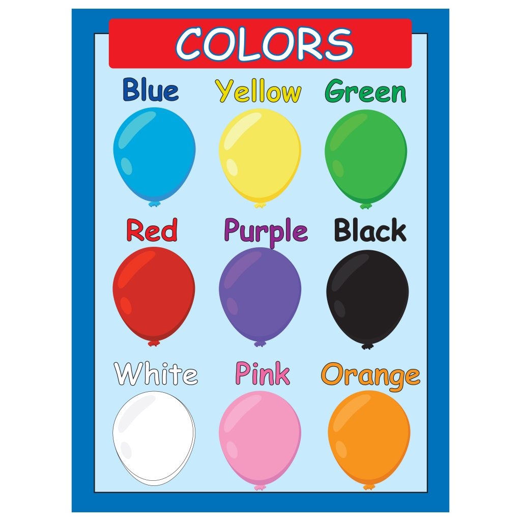 Printable Primary Colors Chart