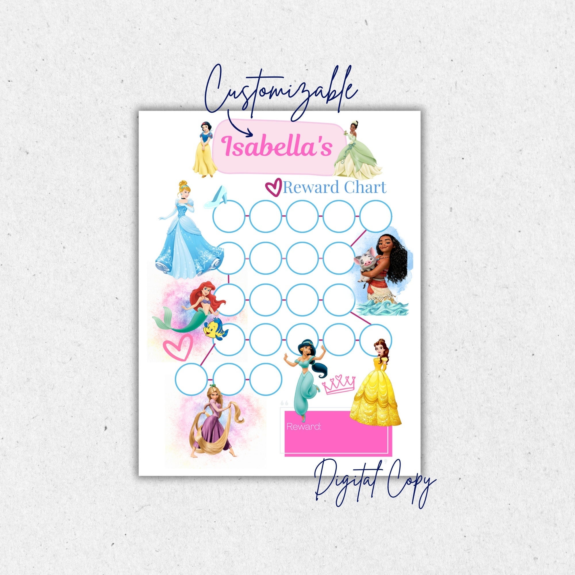 Disney Princess Potty Chart Printable