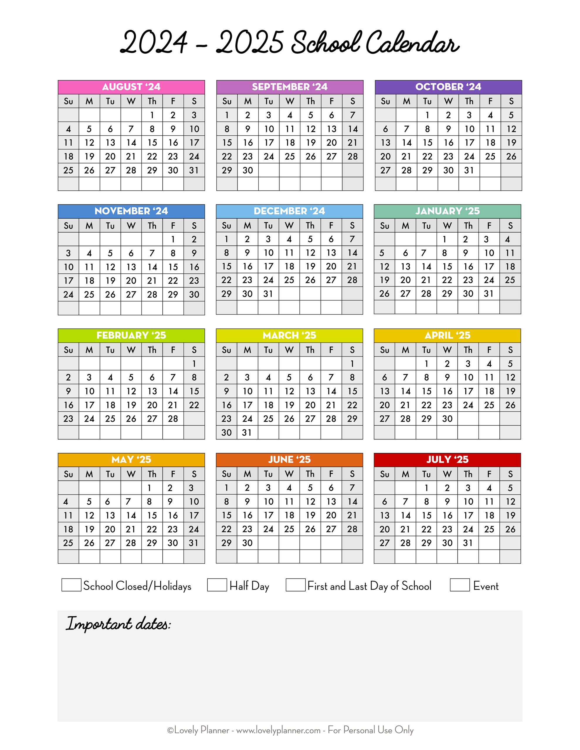 Print Drexel Academic Calendar 2024 2025 PDF