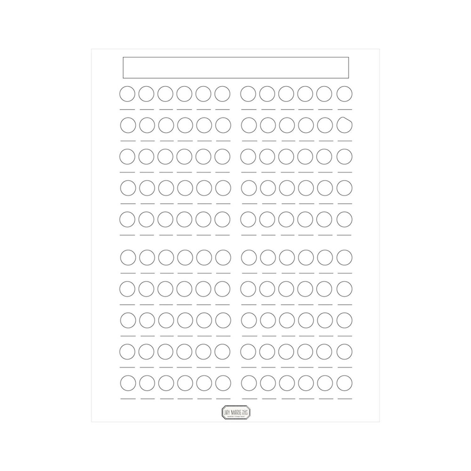 Printable Artist Color Swatch Template 7 D 1237917