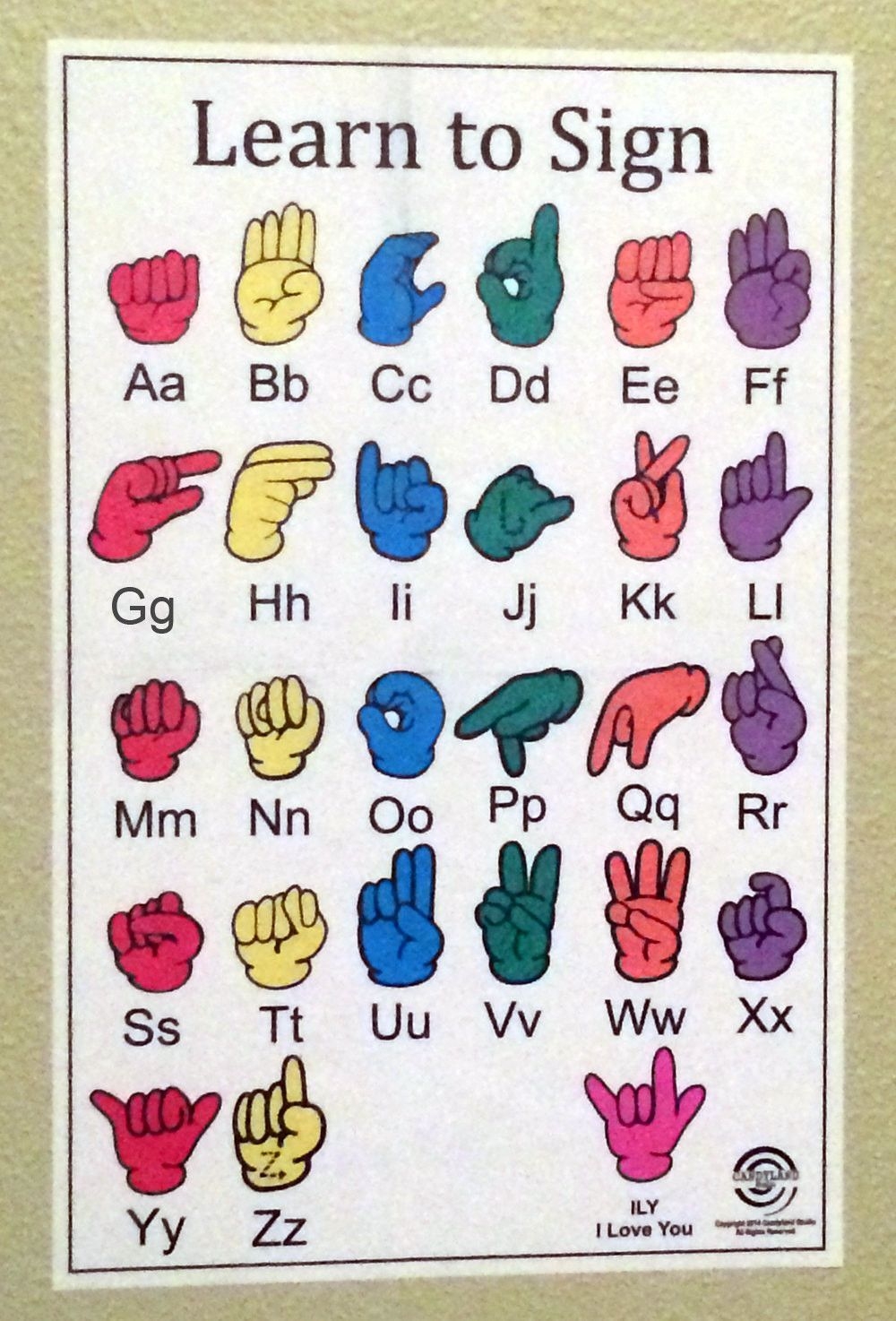 Printable Asl Colors Printable Party Favors
