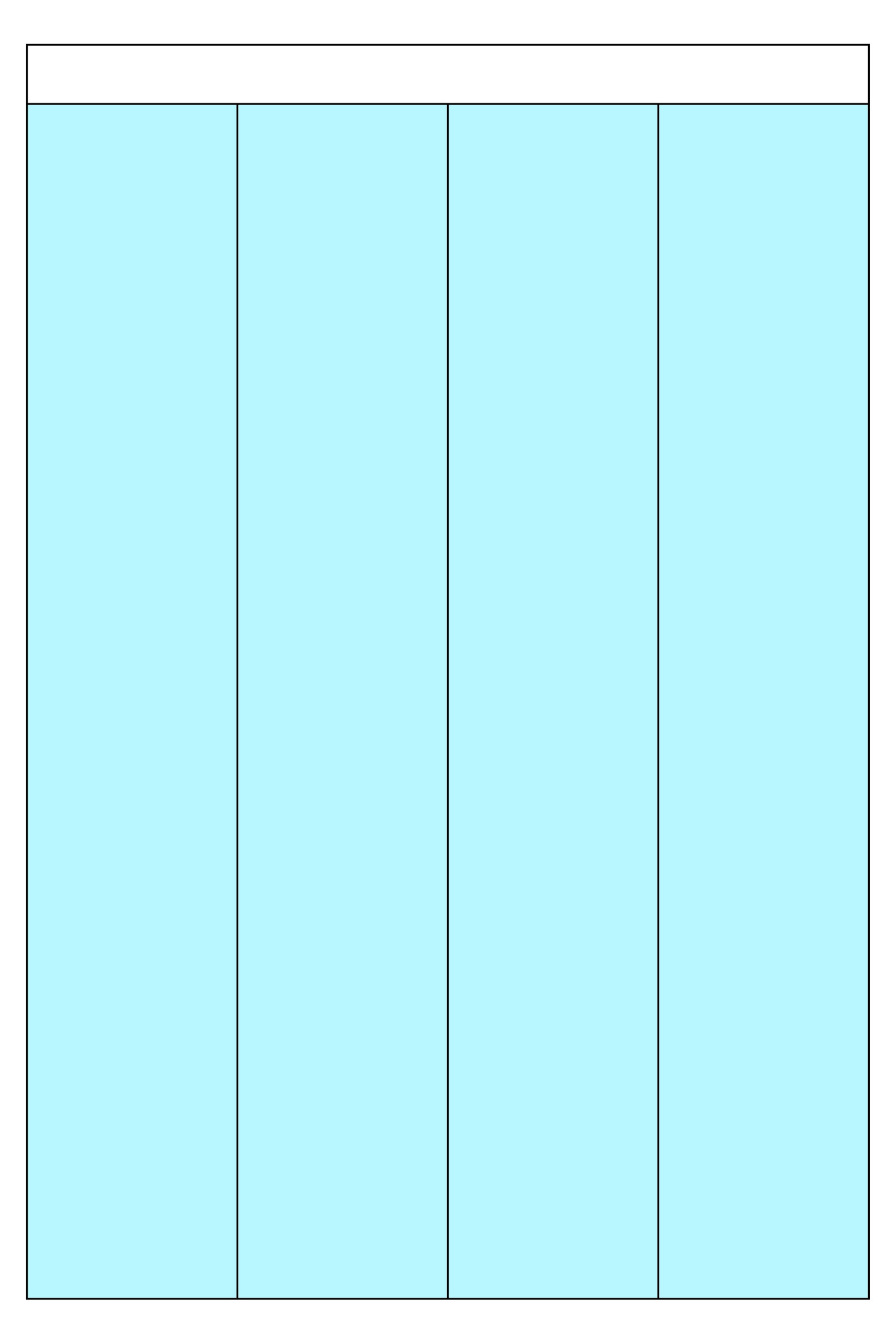 Printable Blank 7 Column Chart Template