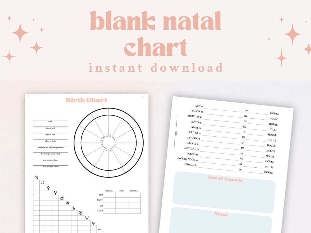 Free Printable Natal Chart Free Printable Natal Chart