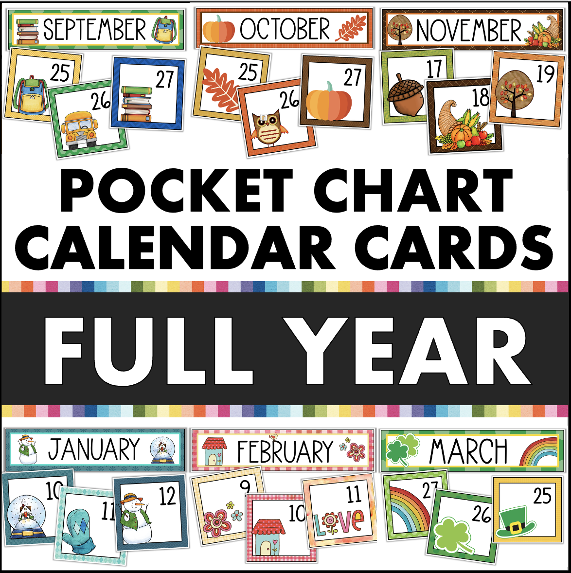 Printable Pocket Chart Cards