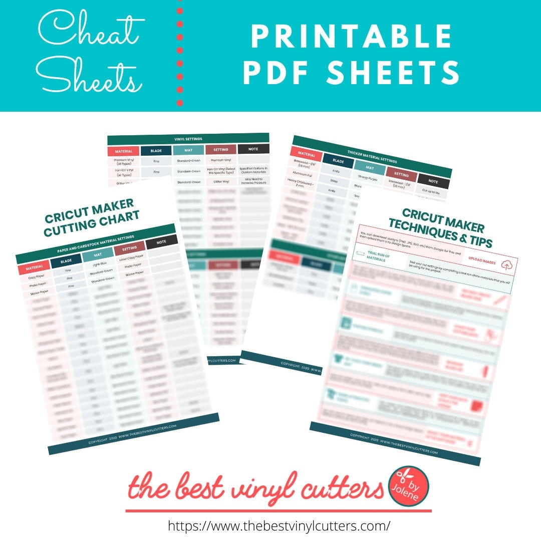 Printable Cheat Sheets For Cricut Maker Beginners Guide PDF Instant Download Etsy Printable Cheat Sheets For Cricut Maker Beginners Guide PDF Instant Download Etsy