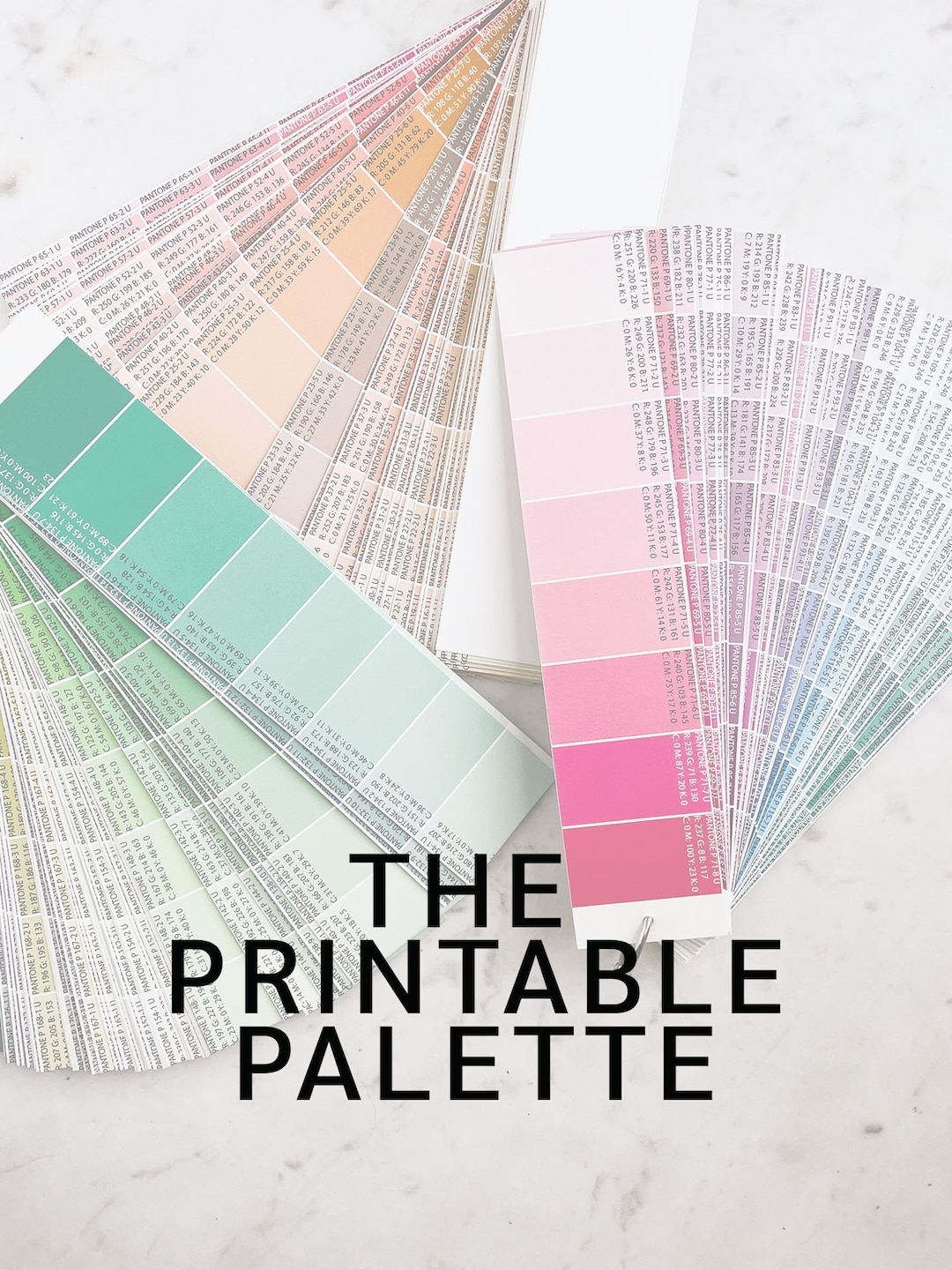 Printable CMYK Color Chart Palette With RGB Values PDF Download Etsy