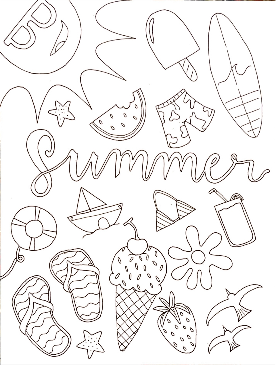 Printable Coloring Pages Summer Coloring Pages Printable Coloring Pages Summer Coloring Pages