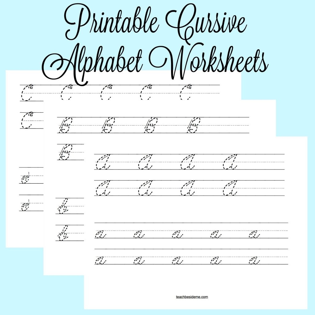 Cursive Worksheet Free Printable