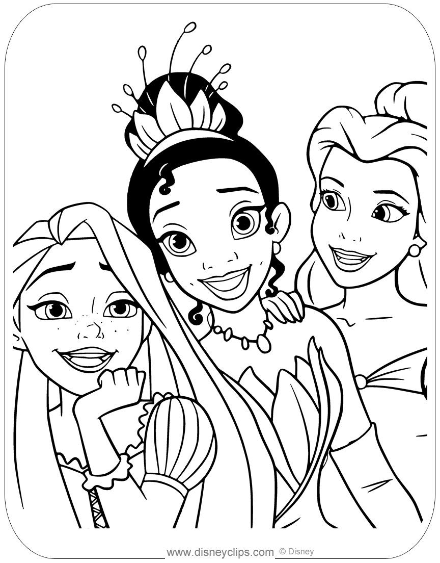 Disney Princess Colouring Sheets Printable
