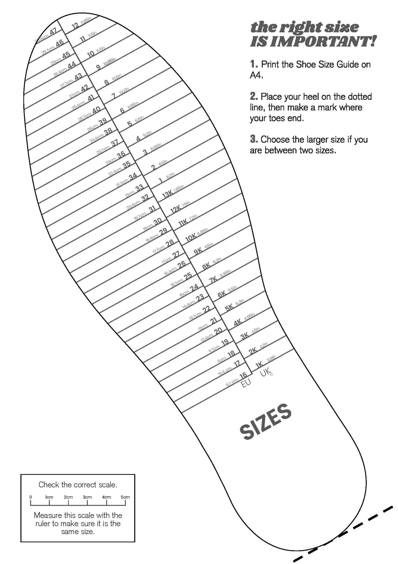 Printable Feet Size Guide Printable Foot Measure Shoe Width Chart Uk Clarks Foot Width Uk