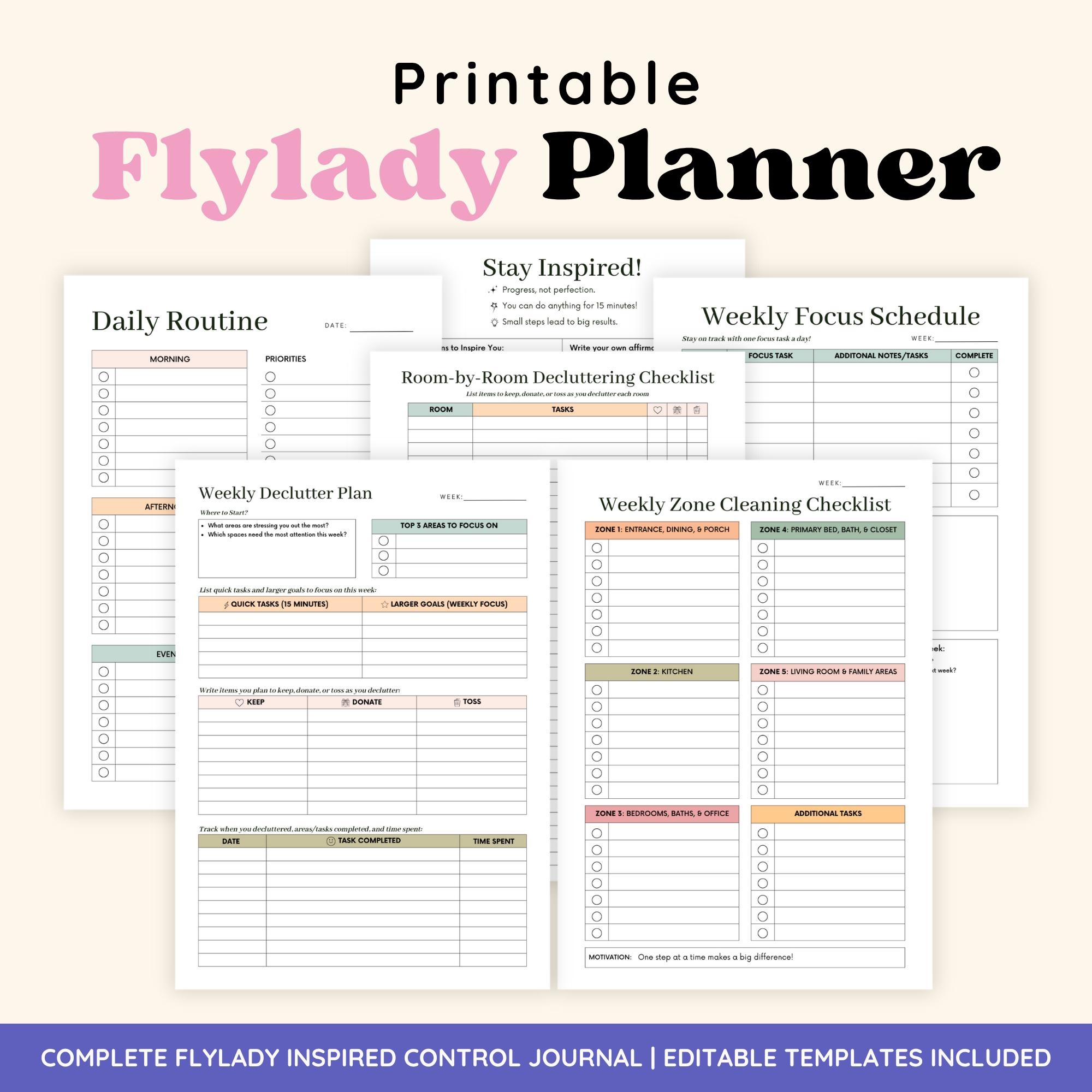Flylady Printable Charts Flylady Printable Charts