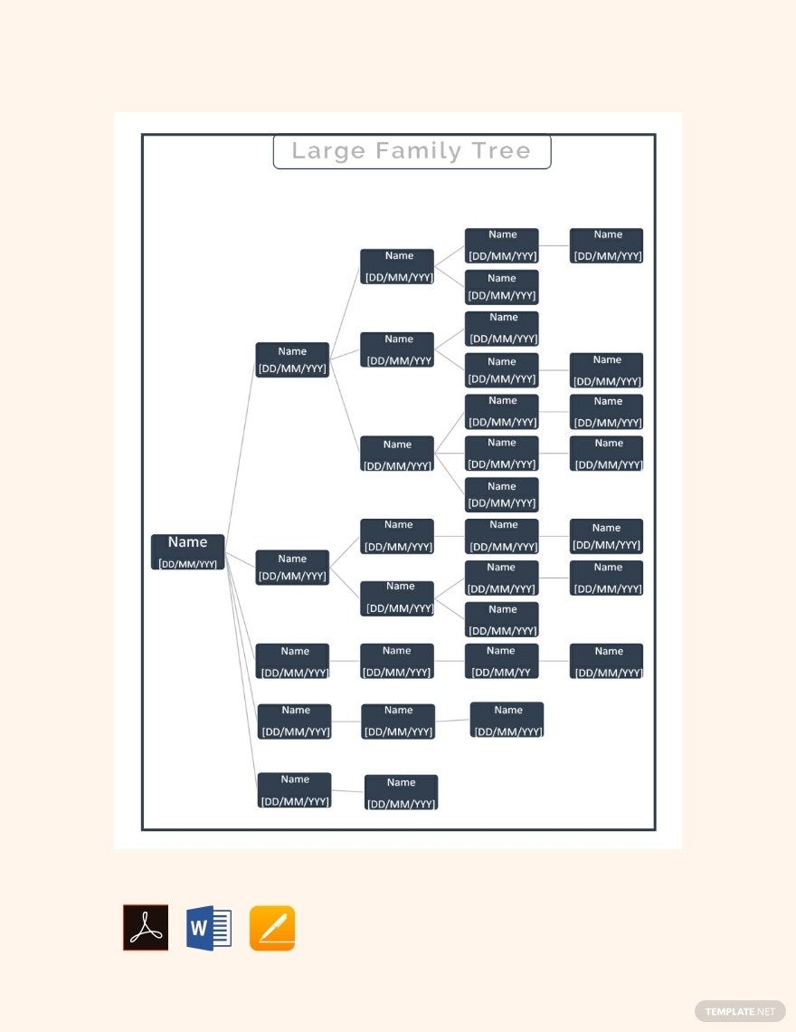 Printable Large Family Tree Chart