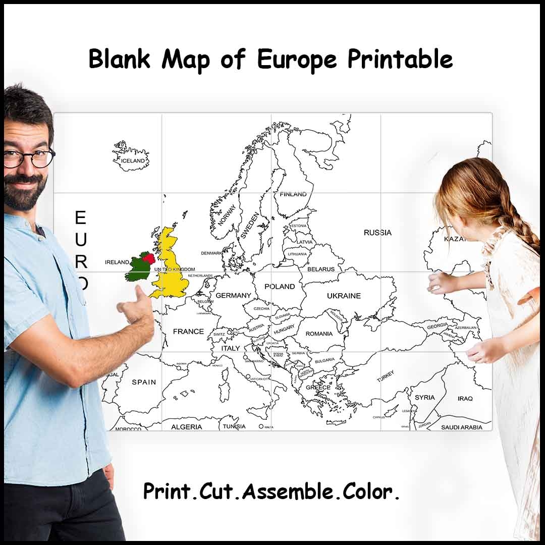 Europe Printable Map