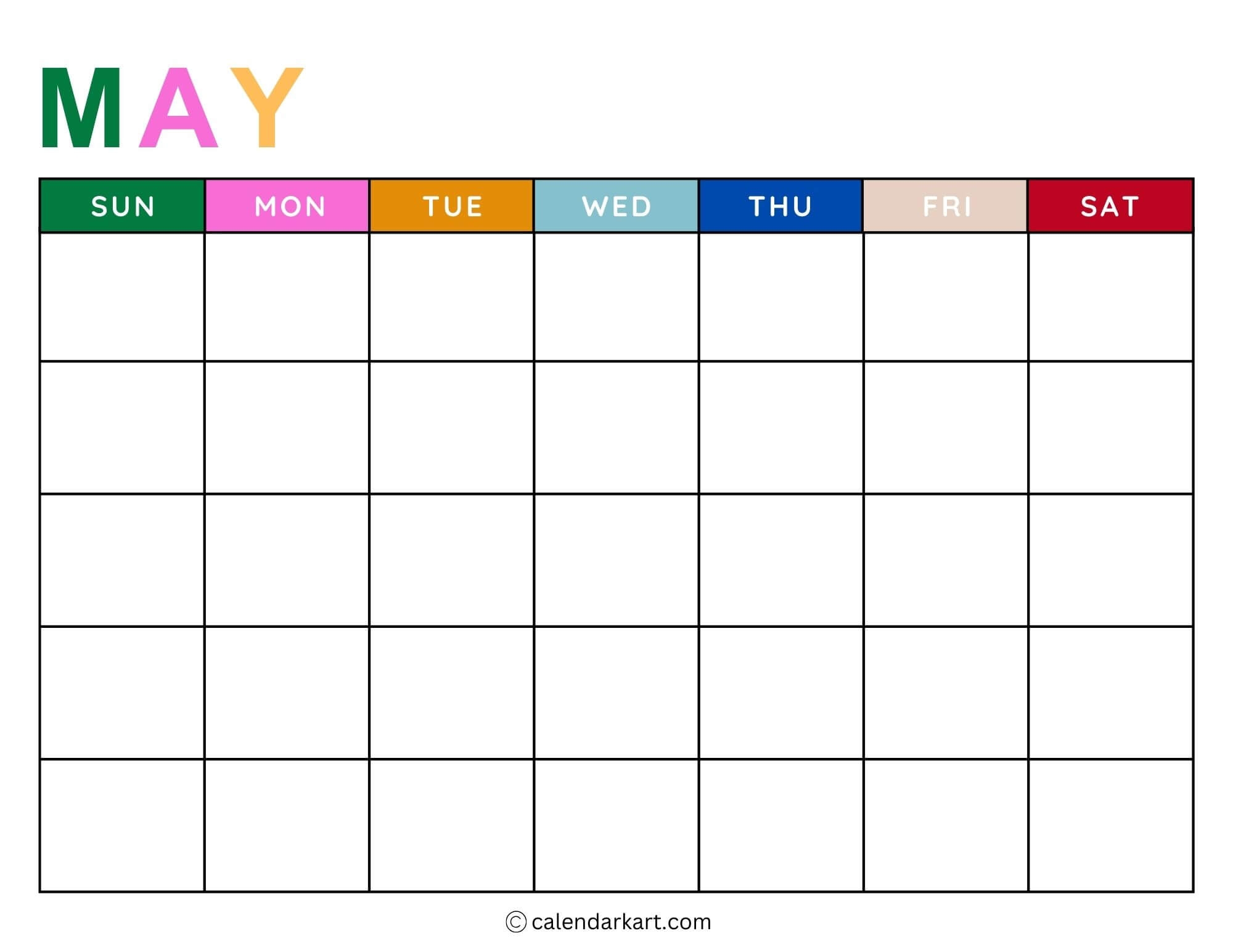 Calendar Printable Monthly