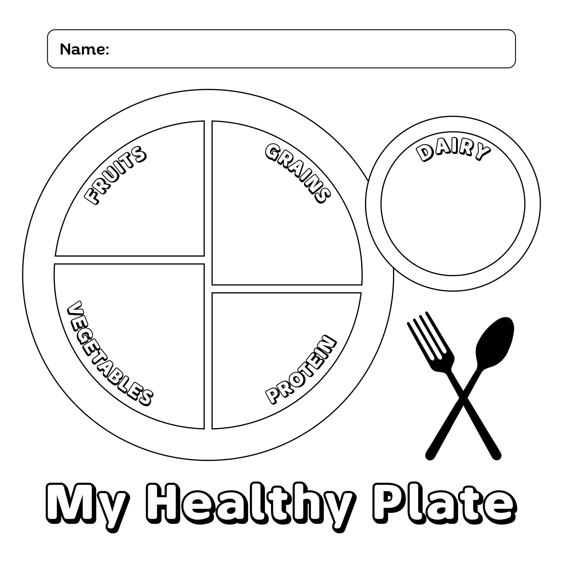 My Plate Chart Printable