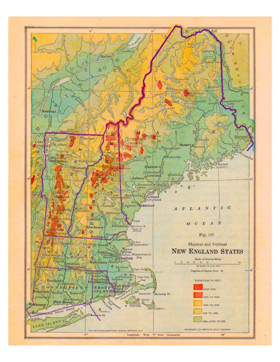 Printable New England Map Digital Print Gift Home Decor Wall Art Crafting Journaling Scrapbooking Download No 245 Etsy