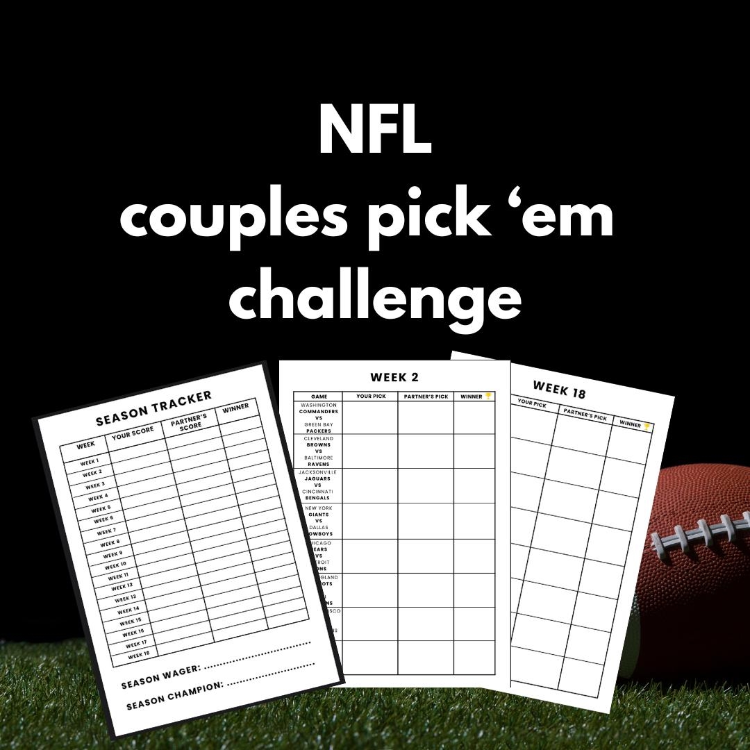 Printable Nfl Weekly Pick Em App Football Pick Em Sheet
