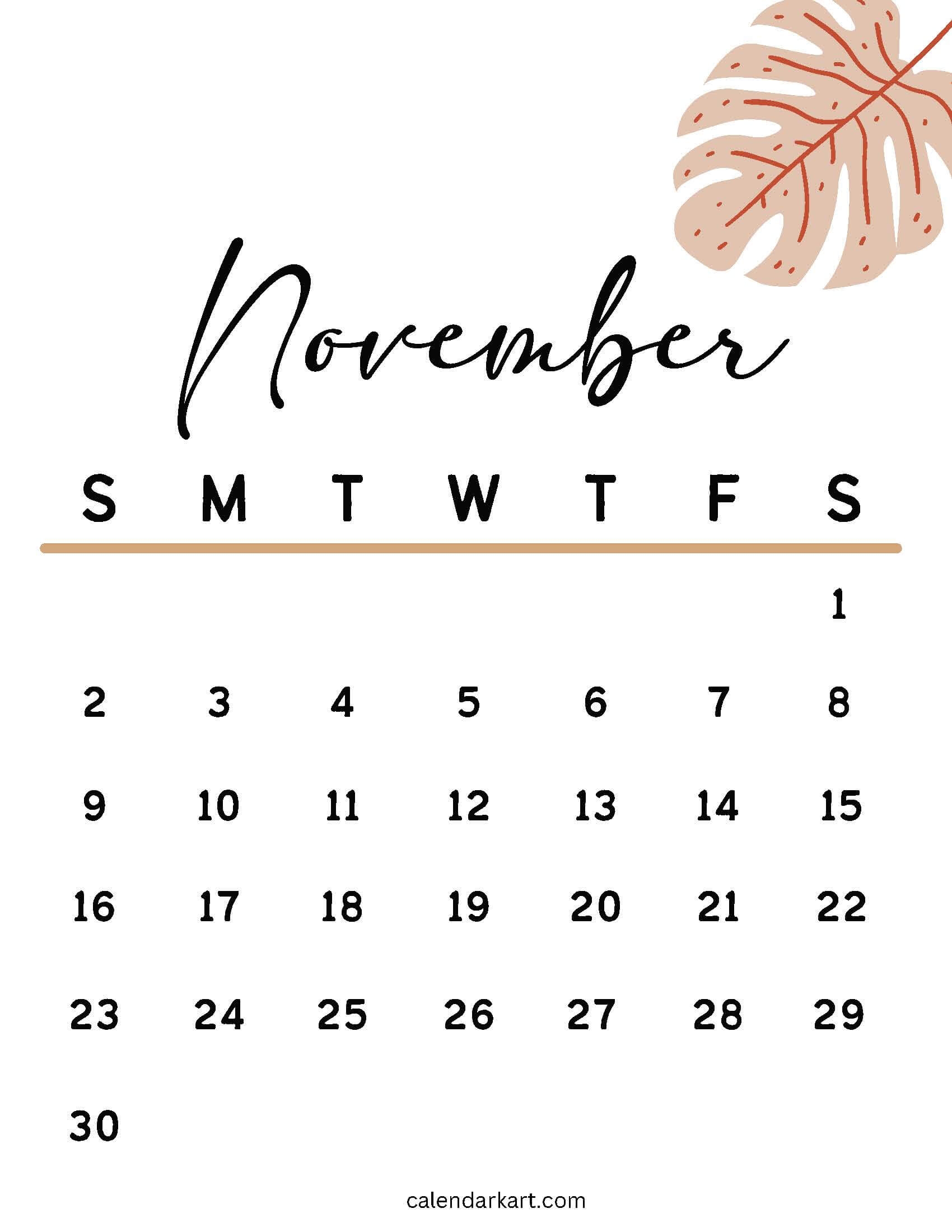 Printable November 2025 Calendars Free Pdf CalendarKart Printable November 2025 Calendars Free Pdf CalendarKart