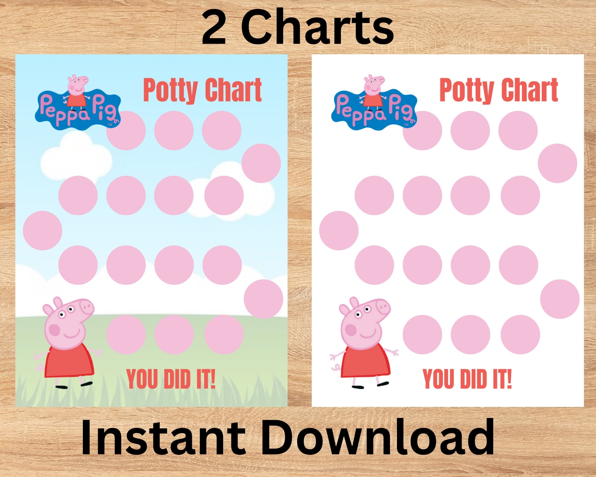 Printable Peppa Pig Potty Training Chart
