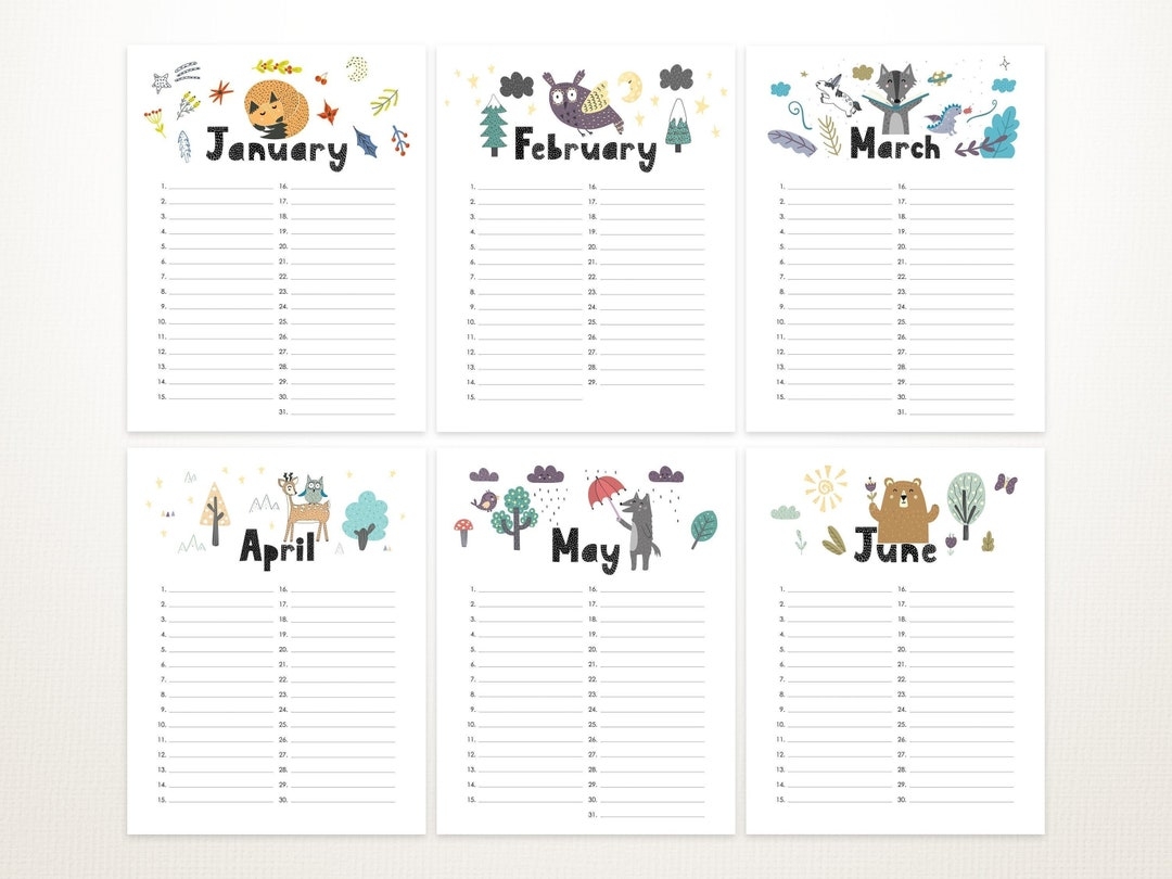Printable Perpetual Birthday Calendar Forest Theme Perpetual Calendar Printable Gift Kids Calendar Instant Download Etsy Printable Perpetual Birthday Calendar Forest Theme Perpetual Calendar Printable Gift Kids Calendar Instant Download Etsy