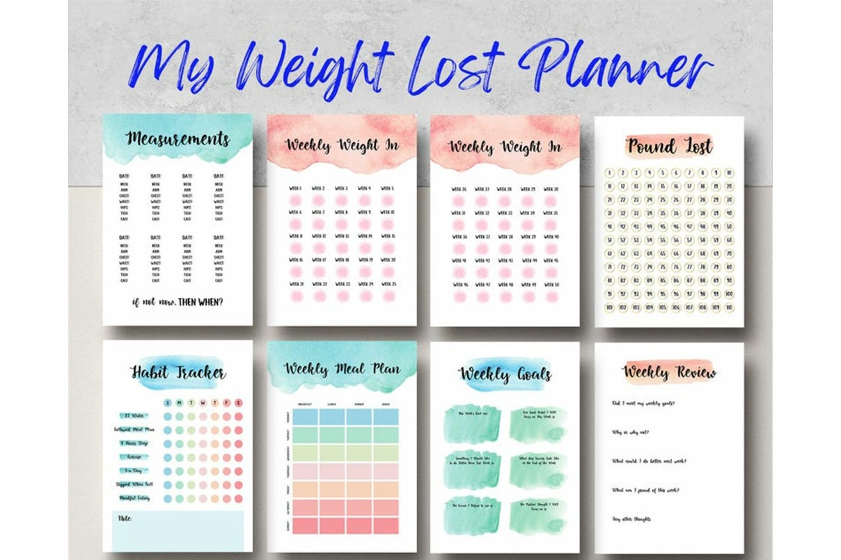 Printable Weekly Weight Loss Log