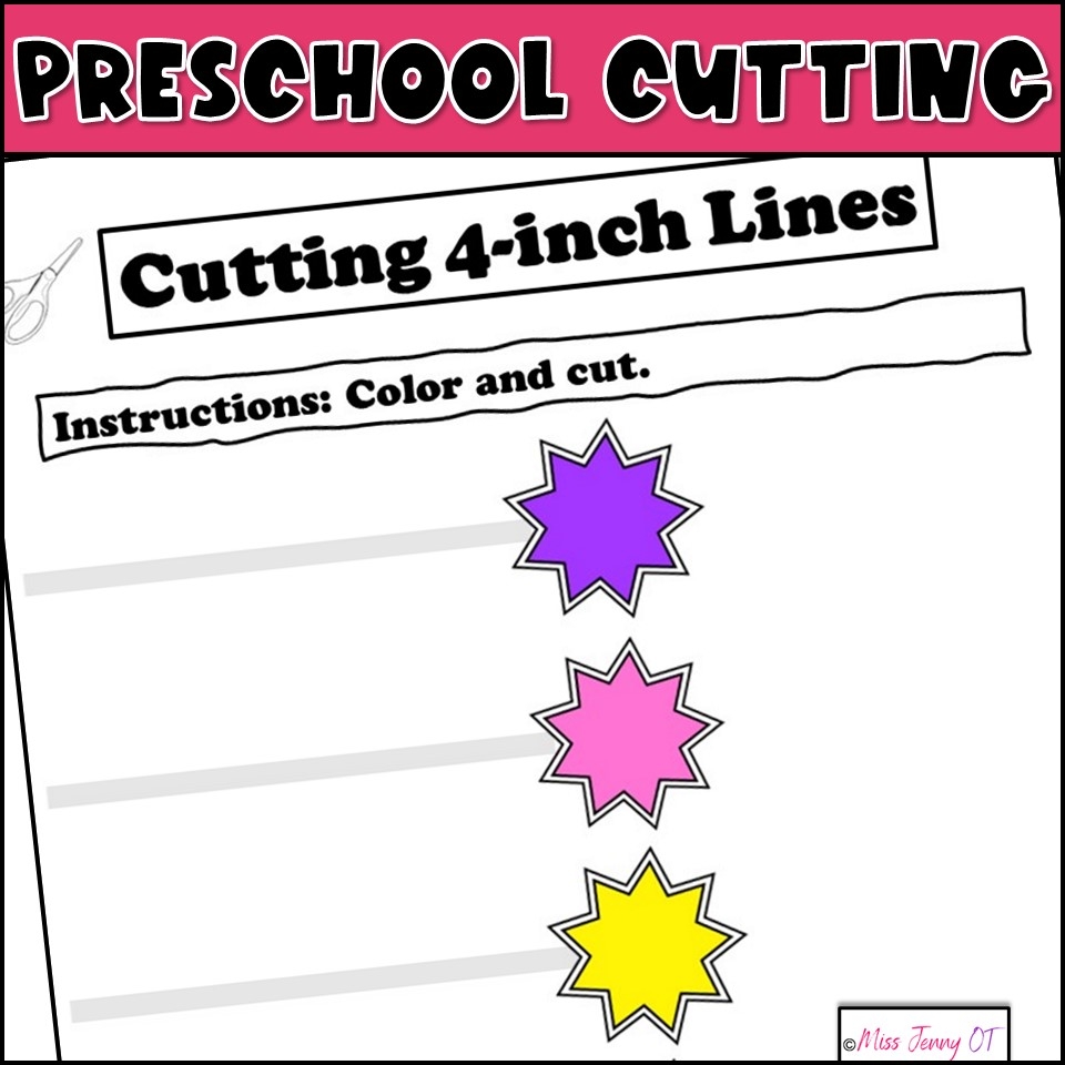 Free Printable Scissor Cutting Worksheets